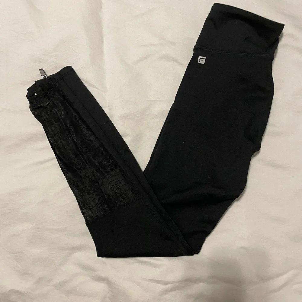 Fabletics- XXS Black Leggings - With Zippers at bottoms - Picture 3 of 5